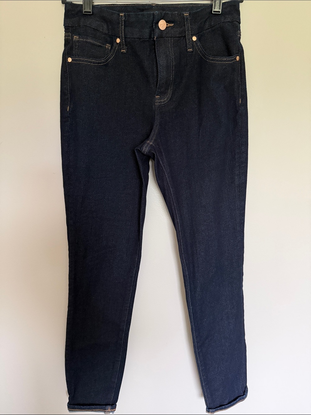 Express Women's Dark Blue Skinny Jeans